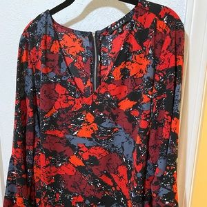 Bell sleeve long blouse